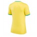 Brasilien kläder Kvinnor VM 2022 Hemmatröja Kortärmad